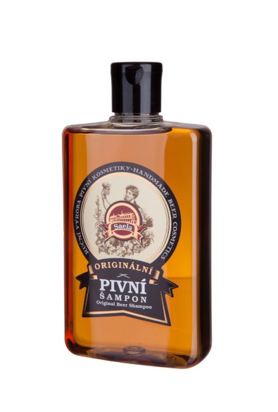 Originální pivní šampon 300 ml – posilující a lesk vlasů s pivem, vitamíny B a chmelem pro zdravou pokožku hlavy