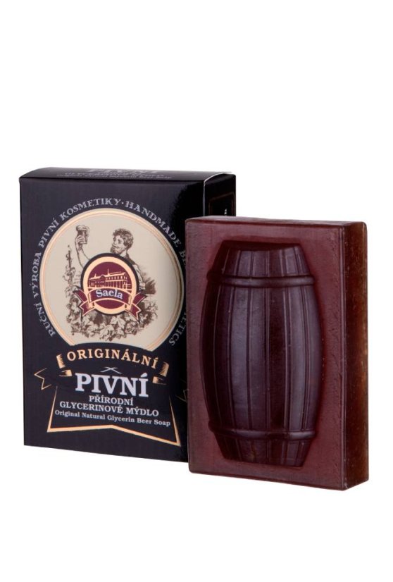 Originální pivní glycerinové mýdlo 140 g – šetrné a hydratační s glycerinem, pivem a jemnými čistícími látkami Originální pivní glycerinové mýdlo 140 g – šetrné a hydratační s glycerinem, pivem a jemnými čistícími látkami