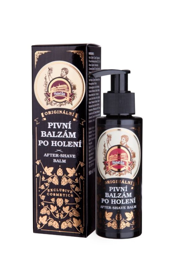 Originální pivní balzám po holení 100 ml – zklidňující balzám s chmelem a pivními kvasnicemi pro hydrataci