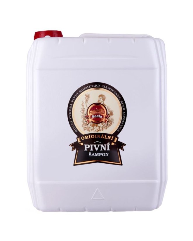 Originální pivní šampon 5 l – objemný relaxační šampon s pivem, vitamíny B a chmelem pro svěží, silné a lesklé vlasy