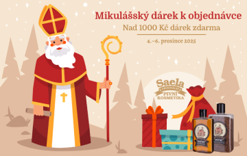 Mikulášská nadílka: Dárek zdarma k objednávce nad 1000 Kč