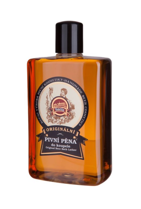 Originální pivní pěna do koupele 500 ml – regenerační a uvolňující koupel s pivem, vitamíny B a glycerinem